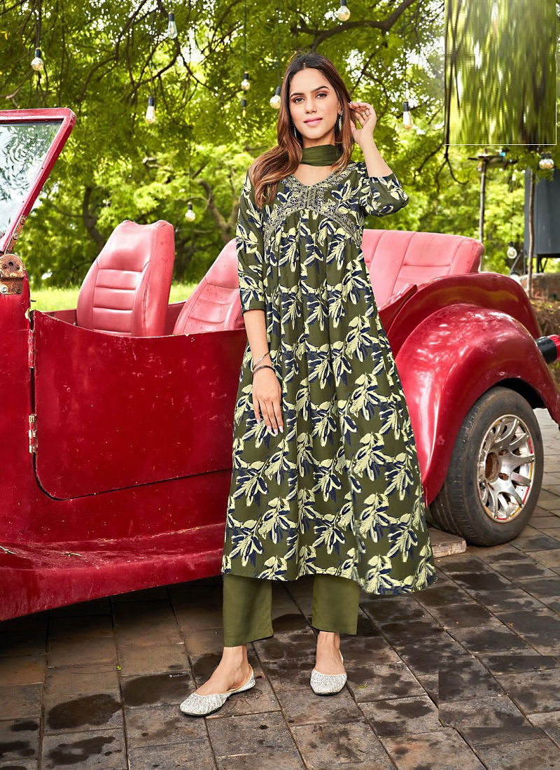 Dolphin Vol 3 By Blue Hills Alia Cut Readymade Suits Catalog